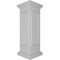 Ekena Millwork 12"W x 40"H Corner Newel Post with Panel, Peaked Capital & Base Trim (Installation kit included) NWL12X40CPP0B0 - alternate 4